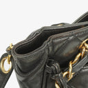 Chanel Quilted Lambskin Shopping Tote Black