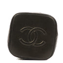 Chanel Dark Brown Quilted Leather Vanity Case