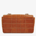 Chanel Quilted Patent Leather Chocolate Bar Flap Bag