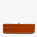 Chanel Quilted Patent Leather Chocolate Bar Flap Bag