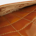 Chanel Quilted Patent Leather Chocolate Bar Flap Bag
