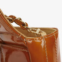 Chanel Quilted Patent Leather Chocolate Bar Flap Bag