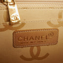 Chanel Quilted Patent Leather Chocolate Bar Flap Bag
