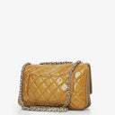 Chanel Quilted Patent Leather Flap Bag With Silver-Tone Hardware