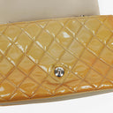 Chanel Quilted Patent Leather Flap Bag With Silver-Tone Hardware