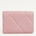 Chanel Quilted Pink Chanel 19 Small Flap Wallet