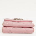 Chanel Quilted Pink Chanel 19 Small Flap Wallet
