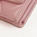 Chanel Quilted Pink Chanel 19 Small Flap Wallet