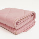 Chanel Quilted Pink Chanel 19 Small Flap Wallet
