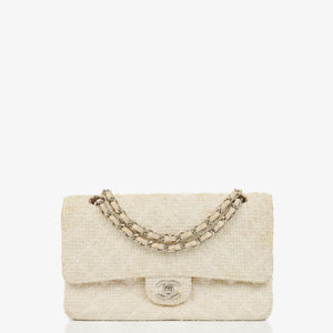 Chanel Quilted Tweed Medium Double Flap Bag