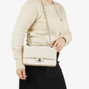 Chanel Quilted Tweed Medium Double Flap Bag