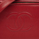 Chanel Red Caviar Leather Vanity Case