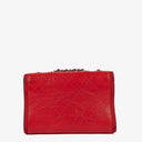 Chanel Red Crumpled Calfskin Flap Bag
