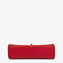 Chanel Red Crumpled Calfskin Flap Bag