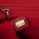 Chanel Red Crumpled Calfskin Flap Bag