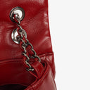 Chanel Red Maxi Lambskin 3 Accordion Flap Bag.