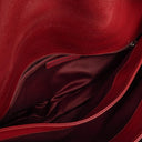 Chanel Red Maxi Lambskin 3 Accordion Flap Bag.