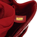 Chanel Red Quilted Patent Leather Grand Shopping Tote Bag