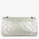 Chanel Silver Metallic Aged Quilted Calfskin 2.55 Reissue 227 Flap Bag