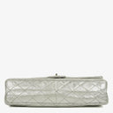 Chanel Silver Metallic Aged Quilted Calfskin 2.55 Reissue 227 Flap Bag