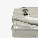 Chanel Silver Metallic Aged Quilted Calfskin 2.55 Reissue 227 Flap Bag