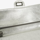 Chanel Silver Metallic Aged Quilted Calfskin 2.55 Reissue 227 Flap Bag