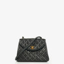 Chanel Single Flap Bag Black Quilted Leather With 24K Gold-Plated Hardware
