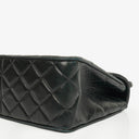 Chanel Single Flap Bag Black Quilted Leather With 24K Gold-Plated Hardware