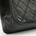 Chanel Single Flap Bag Black Quilted Leather With 24K Gold-Plated Hardware