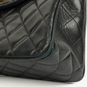 Chanel Single Flap Bag Black Quilted Leather With 24K Gold-Plated Hardware