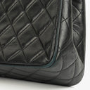 Chanel Single Flap Bag Black Quilted Leather With 24K Gold-Plated Hardware