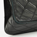 Chanel Single Flap Bag Black Quilted Leather With 24K Gold-Plated Hardware