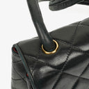 Chanel Single Flap Bag Black Quilted Leather With 24K Gold-Plated Hardware