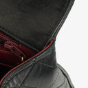 Chanel Single Flap Bag Black Quilted Leather With 24K Gold-Plated Hardware