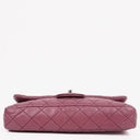 Chanel Single Flap Bag Quilted Lambskin Silver Toned Hardware
