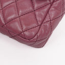 Chanel Single Flap Bag Quilted Lambskin Silver Toned Hardware