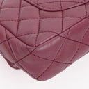 Chanel Single Flap Bag Quilted Lambskin Silver Toned Hardware