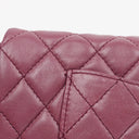 Chanel Single Flap Bag Quilted Lambskin Silver Toned Hardware