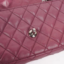 Chanel Single Flap Bag Quilted Lambskin Silver Toned Hardware