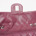 Chanel Single Flap Bag Quilted Lambskin Silver Toned Hardware