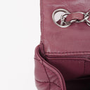 Chanel Single Flap Bag Quilted Lambskin Silver Toned Hardware