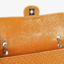 Chanel Single Flap Quilted Velvet Shoulder Bags With Silver-Tone Hardware