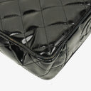 Chanel Small Black Patent Leather Full Flap Bag