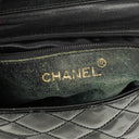 Chanel Small Black Patent Leather Full Flap Bag