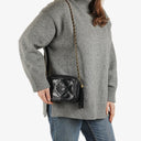 Chanel Small Camera Tassel Black Leather Crossbody Bag
