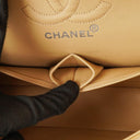 Chanel Small Clasic Double Flap Beige Quilted Lambskin With Silver-tone Hardware
