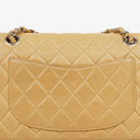 Chanel Small Clasic Double Flap Beige Quilted Lambskin With Silver-tone Hardware