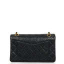 Chanel Small Classic Black Quilted Lambskin Double Flap Bag With 24K Gold-Plated Hardware