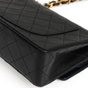 Chanel Small Classic Black Quilted Lambskin Double Flap Bag With 24K Gold-Plated Hardware