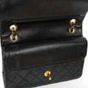Chanel Small Classic Black Quilted Lambskin Double Flap Bag With 24K Gold-Plated Hardware